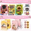 Joyvorite 158Pcs Cat Party Favors Set with Cat Headband Keychains Tattoo Stickers Erasers Slap Bracelets Hairpin Goodie Bags Cat Party Supplies Cat Birthday Decorations Girl Party Favors