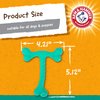 Arm & Hammer Nubbies T-Bone Dental Dog Chew Toys, Peanut Butter Flavor - Durable Nylon Chewing Toys for Dogs, Done Bone Toy, Teeth Cleaning Bones for Chewers Help Remove Plaque and Tartar