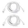 Smays Charger Cord Replacement for Oculus Go, PS4 Controller, Xbox One, Wyze Cam USB Extension Cable Power, 13 ft, 2-Pack