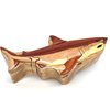Handmade Wooden Puzzle Box with Secret Compartment, Shark Design, All-Natural Intarsia Wood Art