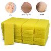 Disposable Foot Scrubber Sponge Pads Pedicure Pumice Stone for Feet Callus Remover Medium Coarse Yellow 40Pcs