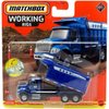 Matchbox Working Rigs International Workstar 7500 Dump Truck, Blue, 1:64 Scale