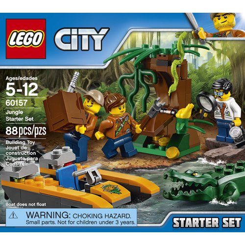 LEGO City Jungle Explorers Jungle Starter Set 60157 Building Kit (88 Piece)