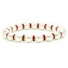 Accents Kingdom Women's Magnetic Bracelet White Tuchi Simulated Pearl Bracelet with Simulated Ruby Crystal, 7.5"