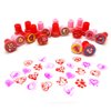 UMEELR Valentines Day Gifts Cards with Valentine Stampers Toy, 20 Pack Valentine's Greeting Cards for Kids, Valentine School Classroom Prize Party Favor Toys, Valentines Gift Exchange