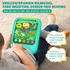 Kids Learning Tablet Educational Learning Pad for Toddlers 2-5 to Learn Alphabets, Numbers, Foods, Time, Music, Vehicles,Tablet Toy for Toddlers Ages 2 3 4 5 6 Years Old Green