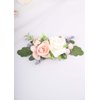 Kercisbeauty Pink and White Cute Hair Comb for Prom Girl, Wedding Brides, Bridesmaids, Floral Headpiece, Flower Headband Handmade Soft Headband, Plastic, Black, One Size