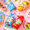 Bulyoou 60 Pcs Building Block Bags Building Blocks Birthday Bags Plastic Bricks Party Favor Bag Bricks Drawstring Candy Bag Bricks Goodie Bag Treat Bag for Gift Birthday Classroom Party Supplies