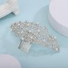 Rumtock Vintage Wedding Bridal Silver Hair Comb Bridesmaid Side Combs for Women Girls Boho Vintage Hair Piece
