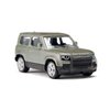 Siku 1549, Land Rover Defender 90 P400 AWD, Toy Car, Metal/Plastic, Green, Metallic Paint, Rubberised Tyres, Trailer Coupling