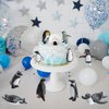 Morofme Arctic Penguin Figurines Toy Playset Mini Penguin Toy Set Realistic Penguin Cake Topper Small Penguin Action Figures Polar Animal Educational Toys Christmas Party Supplies Gift for Kids