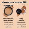 e.l.f. Primer-Infused Bronzer, Long-Lasting, Lightweight & Buildable Powder Bronzer, Delivers A Matte Finish, Vegan & Cruelty-Free, Fresh Tan