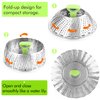 Steamer Basket Stainless Steel Vegetable Steamer Basket Folding Steamer Insert for Veggie Fish Seafood Cooking, Expandable to Fit Various Size Pot (7.1" to 11")