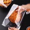 5 x 7-inch Crystal Clear Resealable Cello Cellophane Bags for Candy Cookies Cards, Pack of 100.