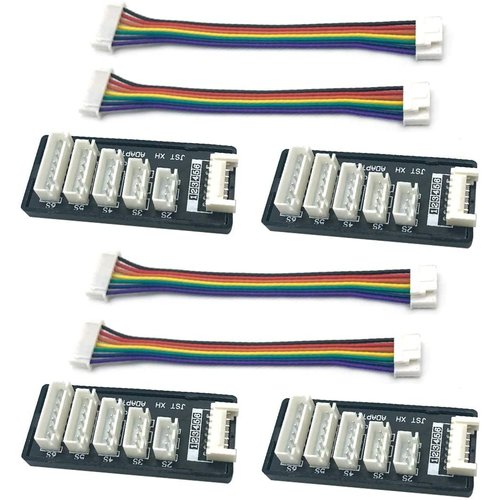 4pcs JST-XH Balance Board 2S-6S 3S Lipo Battery Charger Extend Expansion Board Adapter Converter for RC Vehicles Lipo Battery Charging
