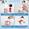 10 Pack DIY Snowman Kit Toys for Kids,Christmas Craft Xmas Gift Toy for Girl,Boy,Build a Snowman Kit Indoor Decorations,Creative Kids Air Dry Modeling Clay,Christmas Gift Stocking Stuffers for Toddler