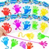 24 PCS Sticky Hands for Kids Party Favors Treat Gift Egg Filler Goodie Bag Stuffer Treasure Box Toy Classroom Carnival Prizes Student Mini Bulk Pinata Slap Hand Sensory Fidget Stretchy Toy Halloween