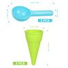 Toddmomy Toodler Toys 10 Pieces Plastic Ice Cream Cones Scoop Outdoor Beach Toys Set Kids Sand Mold Set Seaside Play Sand Toys for Kids Outdoor Toys