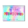 Handmade Press On Nails Display Card | 5x7” 30 pk Empty Packaging w/Application Aftercare Instructions Inserts Holographic Bags w/Double Sided Tape