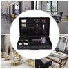 Barber Carrying Case Barber Case, Stylist Tool Box Professional Salon Hair Cutting Grooming Kit Storage Organizer for Clippers, Scissors, Barber Supplies (H)