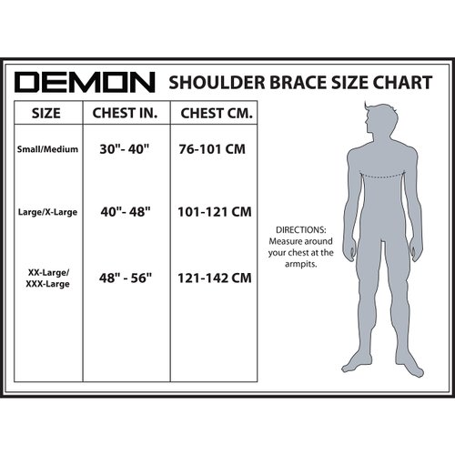 DEMON UNITED X D3O Shoulder Stability Brace with D3O Impact Protection- Neoprene Shoulder Support...