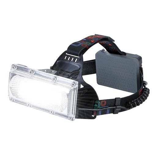 [Pack of 2] 20000LM LED Work Headlamp 3 Lighting Modes Rechargeable Headlights IP65 Waterproof Rotatable Headlights for Cycling Hiking Rescuing Camping