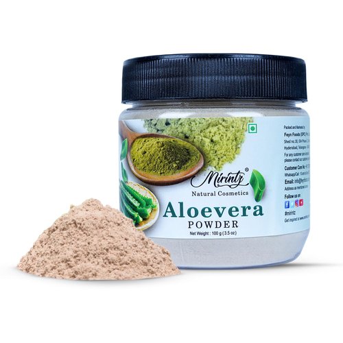 Mirintz Aloe Vera Powder for Hair & Skin Care | (100 gms) Pure Aloe Vera Indian Powder for Hair Growth | Natural Aloe Vera Face Powder | Cooling, Moisturizing & Soothing Aloe Vera for Hair & Skin Mask