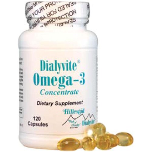 Dialyvite - Omega-3 Concentrate Dietary Supplement - 120 Gelcaps