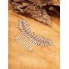 HAQUIL Vintage Leaf Haircomb Hair Pins Style Hairstyle Jewelry for Women