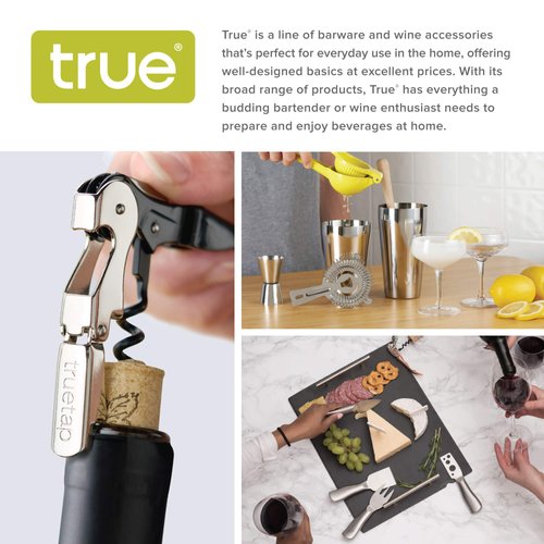 True Cutlass 6-Blade Wine Foil Cutter Tool - Stainless Steel, Wine Bottle Top Opener, Wine Blade, Wine Accessory, Silver