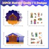 FaCraft Nativity Craft Sticker for Kids - 24pcs Make a Nativity Scene Stickers Christmas Crafts Kits DIY Nativity Set for Sunday School Classroom Religious Christian Xmas Party Game Favor Gifts
