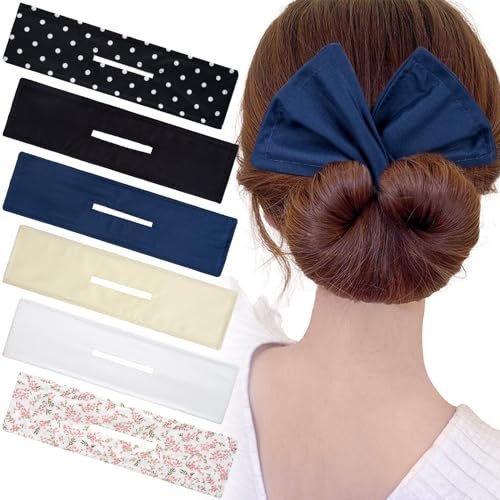 Hair Bun Makers Deft Bun Twister Flexible Donut Hair Bun Lazy French Hair Curler Bun Clips Accessories for Women Girls Long Thick Thin Hair