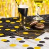 MOWO Glitter Confetti Circles Wedding Party Decor and Table Decor 1.2’’ in Diameter (glitter gold,black,200pc)