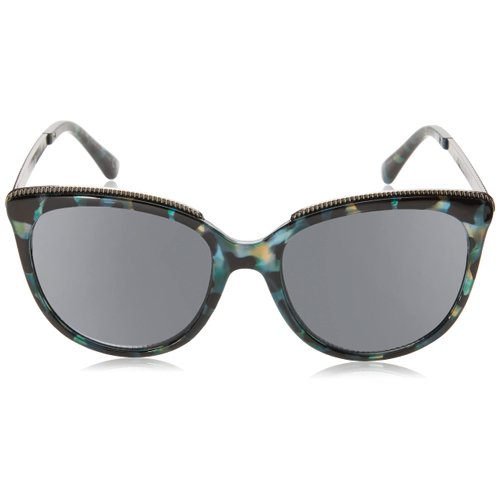 Sofia Vergara x Foster Grant Women's Margarita Full Lens SunReaders Cat-Eye Reading Glasses, Milky Blue Tortoise, 55 mm + 1.75
