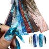10 Sheets Marble Nail Art Foils Transfer Stickers Decals Nail Art Supplies Foil Transfers Decals Holographic Nail Film Marble Nail Charm Foil Transfers Decals Set Design for Women Nail Art Decoration