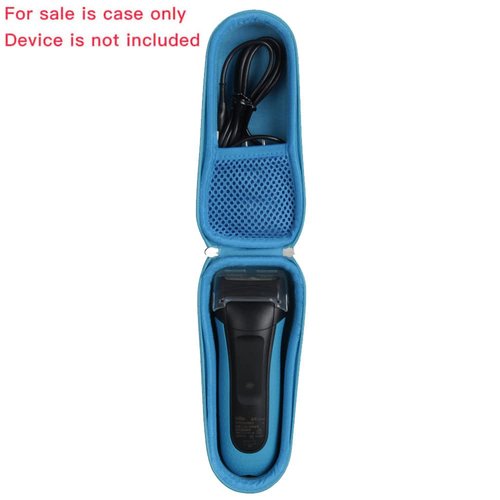 Hermitshell Hard Travel Case for Braun Series 3 3040s 3010BT 3310S 3010S 310S 3070cc Electric Shaver Beard Trimmer (Including Charger, Blue)