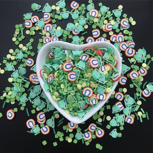 PrettyG 50g Pack Mixes Slices Supplies Polymer Soft Clay DIY Decoration for Resin Nail Art Slime Cake Dessert MS02