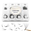 Premade Fans Eyelash Extensions 600 Fans 10D Premade Lash Fans Volume Lash Extensions 0.07 Thickness Eyelash Extension D Curl Mix 8-15mm Fluffy Soft Handmade Loose Fan(600Fans-10D-0.07-D,8-15mm)