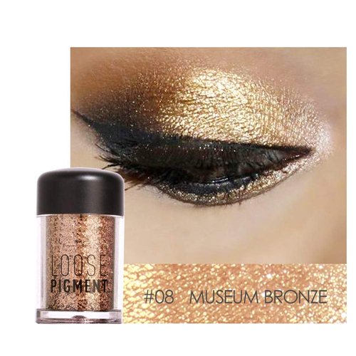 Kuuleyn Glitter Eyeshadow, Eye Shadow,1 Colors Glitter Eyeshadow Beauty Eyes Pigment Powder Lips Loose Makeup Cosmetics (#8)