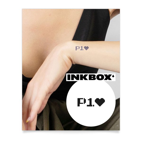 Inkbox Temporary Tattoos, Semi-Permanent Tattoo, One Premium Easy Long Lasting, Water-Resistant Temp Tattoo with For Now Ink - Lasts 1-2 Weeks, Placeone, 2 x 2 in