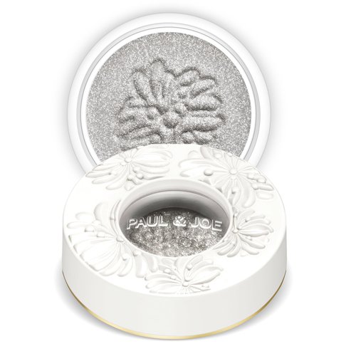 Paul & Joe Sparkling Eye Shadow, Iridescent Eye Glitter with a Buildable Pop of Color, Smooth & Hydrating Gel-Base Eye Makeup with a Dewy Effect, Sparkling White Silver, 08 Métallisé, 0.21 oz