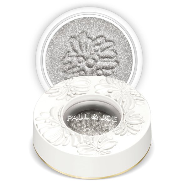 Paul & Joe Sparkling Eye Shadow, Iridescent Eye Glitter with a Buildable Pop of Color, Smooth & Hydrating Gel-Base Eye Makeup with a Dewy Effect, Sparkling White Silver, 08 Métallisé, 0.21 oz
