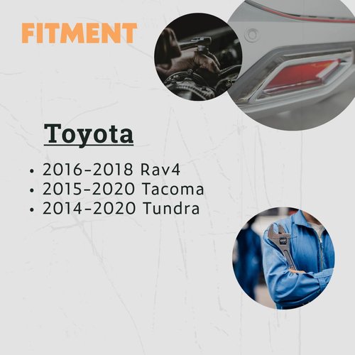 AUTO OCCASION 89341-0C010 Reverse Backup Sensor Parking Rear Bumper Parking Assist Sensor Replacement for Toyota RAV4 2017-2018 Tacoma 2017-2023 Tundra 2017-2021 4 Pack