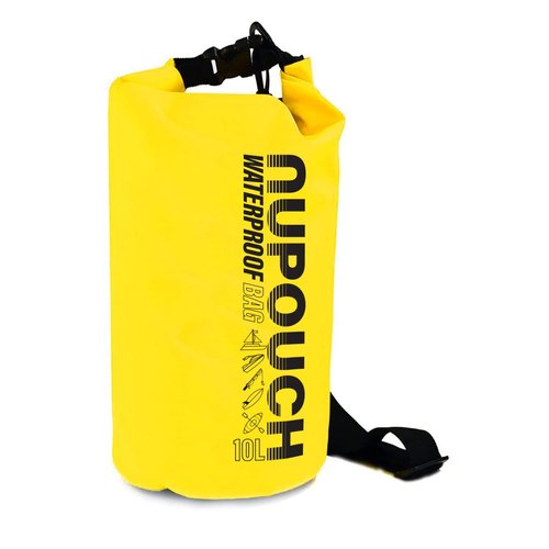 Nupouch Waterproof Dry Bag for Camping, Beach, Kayaking, Boating & outdoor Activities, 10 L, Yellow