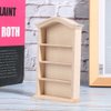 1:12 Miniature Doll Furniture, Wooden Dollhouse Miniature Simulated Bookshelf Model for Dolls Furniture Accessory Furniture Toy Decoration Accessory for Dollhouse(Bookshelf)