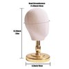 UnPinnable Wig Head Stand 21 Inch Mannequin Head Hat Stand Canvas Block Head Hat Mannequin Head Display Fabric Wig Holder Display Heads for Wigs, Hats, Caps, Headdress, Masks, Detachable Chrome Stand