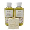 Bath & Body Works Cozy Vanilla Bourbon - Pack of Two - Body Wash With a Wild Jasmine Soap.