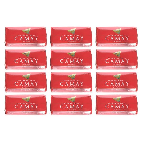 Camay Classic Bar Soap - Moisturizing Camay Classic Soap, Softly Scented Camay Body Wash , 4 Ounce Bath Bars (12 Bars)