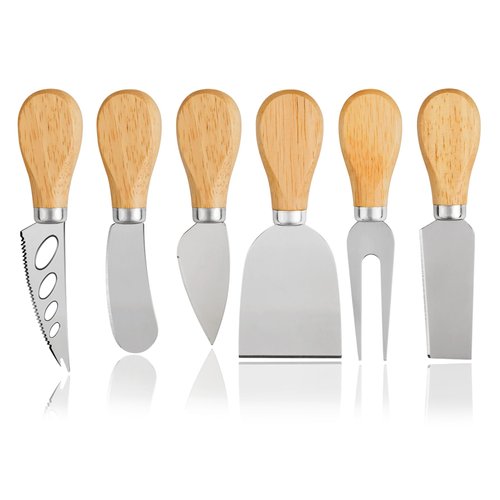 Cheese Knives Set - Cheese Knife, Cheese Spreader, Cheese Fork, Cheese Slicer, Cheese Cutter, Butter Knife – 6PCS Mini Stainless Steel Cheese Knives - Cheese Knife Set for Charcuterie Board