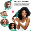 Detangling Brush for Afro America/African Hair Textured 3a to 4c Kinky Wavy/Curly/Wet/Dry/Oil/Thick/Long Hair, Hair Detangler for Beautiful Shiny Curls (3, Pink + Green + Black)
